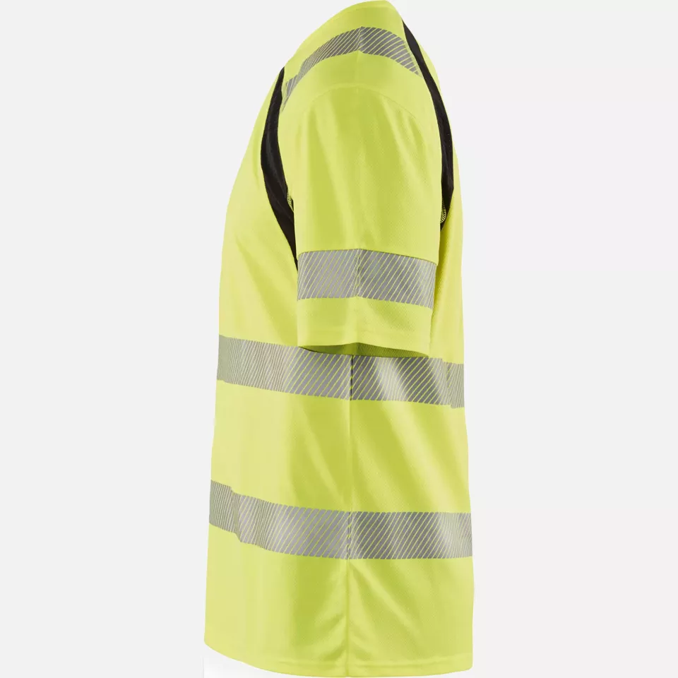 Blaklader 339710133399, High Vis UV Protection T-Shirt, Yellow/Black, image 3, gallery thumbnail