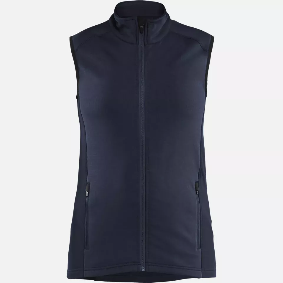 Blaklader 474625398600, STRIKER Ladies Fleece Vest, Dark Navy, image 1, gallery thumbnail