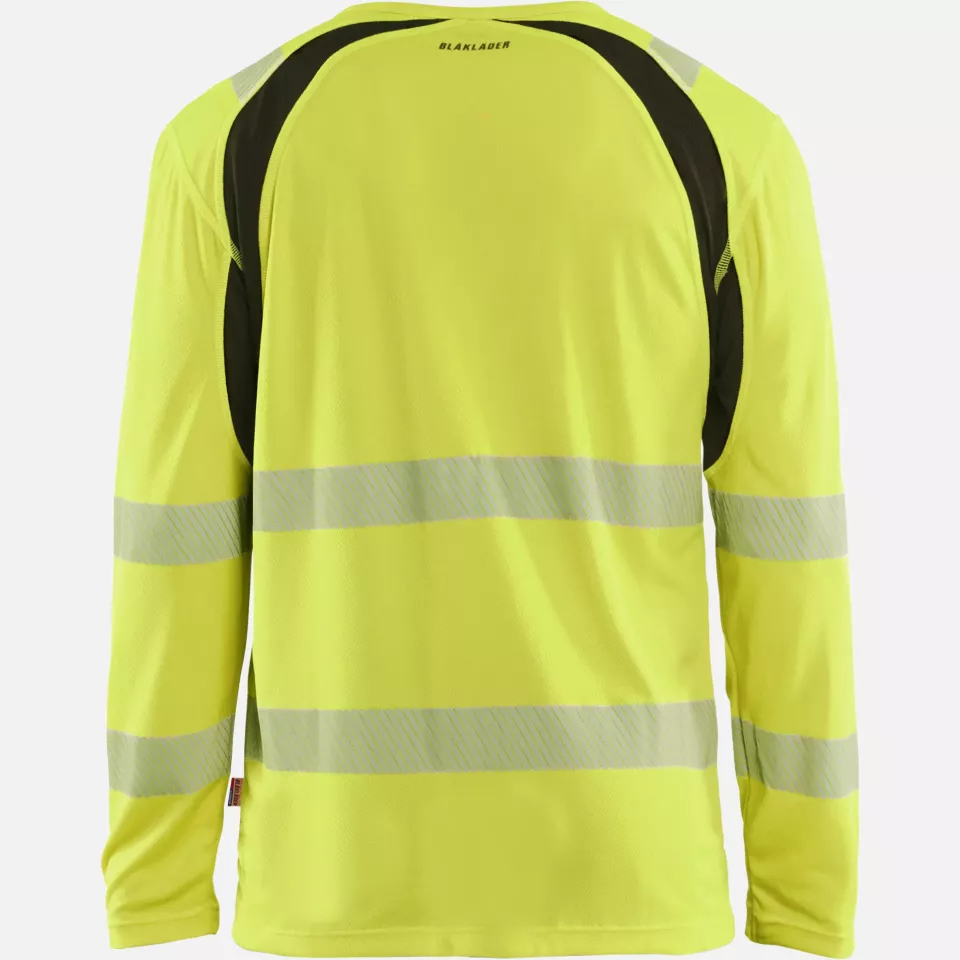 Blaklader 359910133399, High Vis UV Schutz Langarmshirt, Gelb/Schwarz, image 4, gallery thumbnail