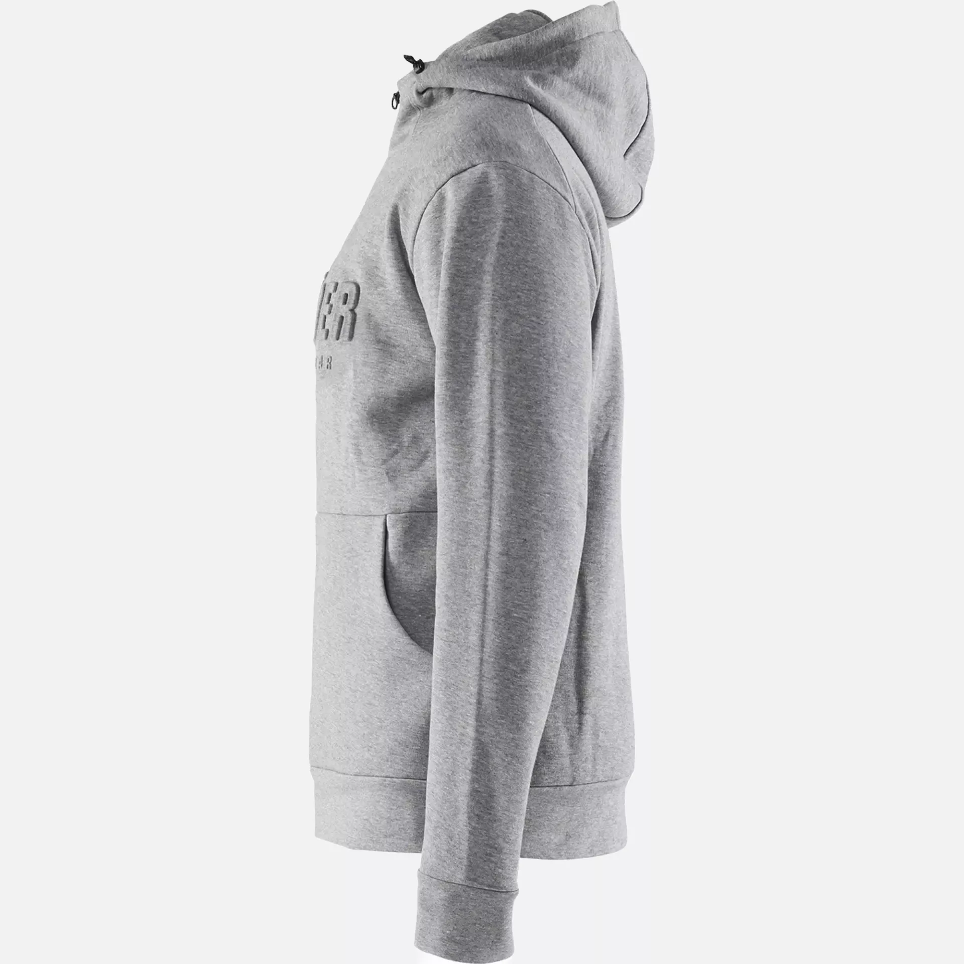 Blaklader 356011579000, 3D Women's Hooded Sweatshirt, Grey Melange, image 3