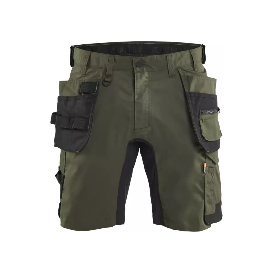 Blåkläder 175218324298, Stretch Handwerker Shorts, Waldgrün/Schwarz, image 1, gallery thumbnail