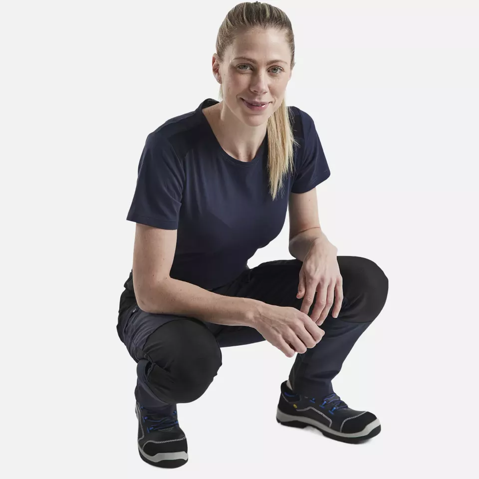 Blaklader 716618458699, Ladies Stretch Service Trousers, Dark Navy/Black, image 6, gallery thumbnail