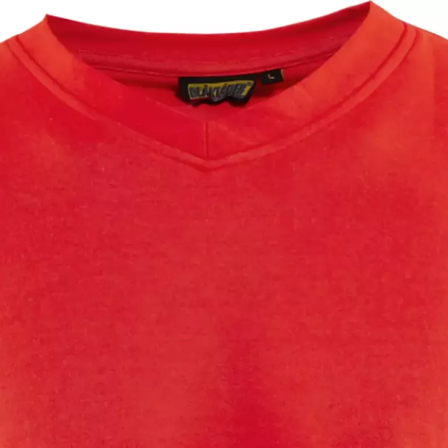 **V-Neck Collar** adds relaxed comfort and a clean, modern look to your workday style.