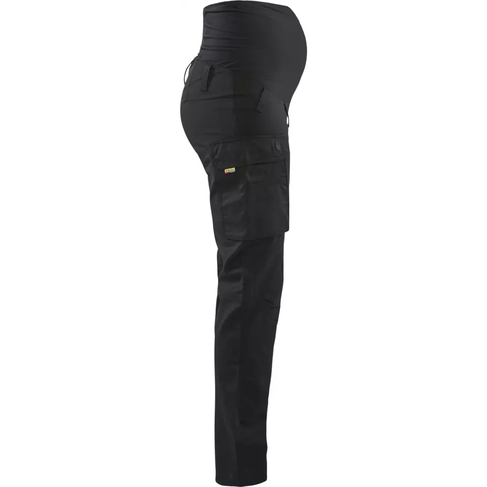 Blåkläder 710118309900, Stretch Maternity Pants, Black, image 2, gallery thumbnail