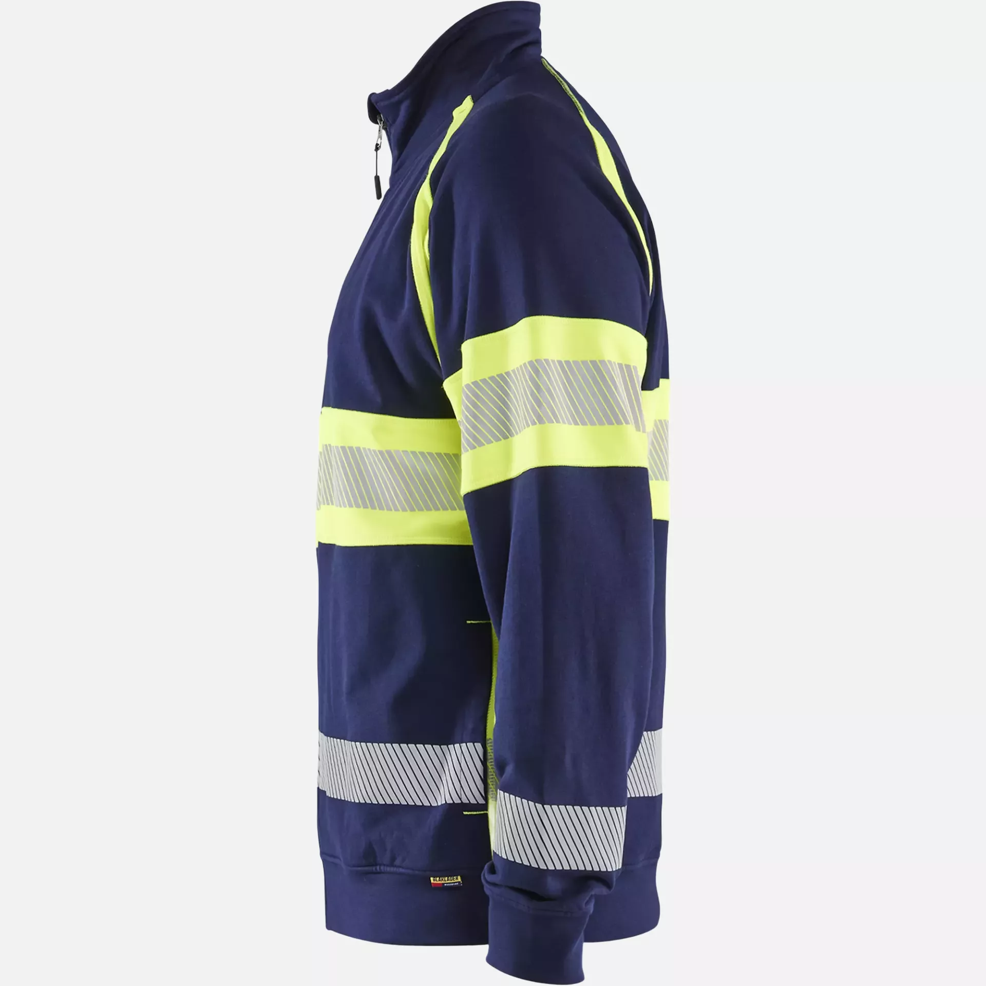 Blaklader 355111588933, High Vis Sweatjacke, Marineblau/ Gelb, image 3