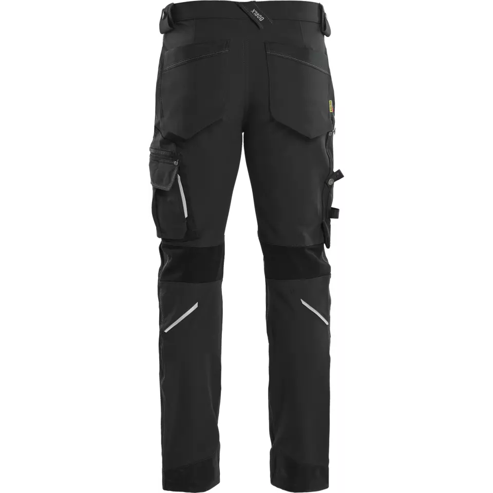 Blaklader 198916449900, X1900 4-Way Stretch Craftsman Work Trousers, Black, image 4, gallery thumbnail