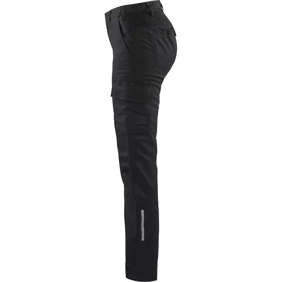Blaklader 714418329900, Ladies Stretch Industry Work Trousers, Black, image 3, gallery thumbnail