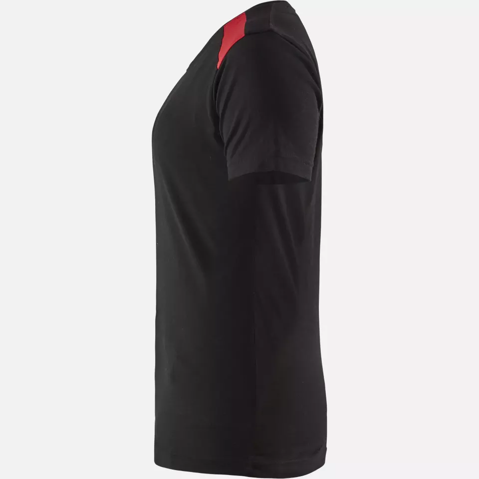 Blaklader 347910429956, Women's T-Shirt, Black/Red, image 3, gallery thumbnail