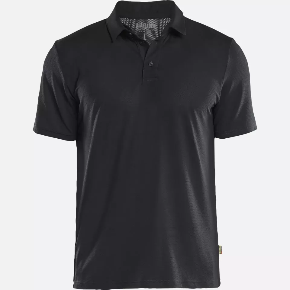 Blaklader 341611269900, Functional UV Protection Polo Shirt, Black, image 1, gallery thumbnail