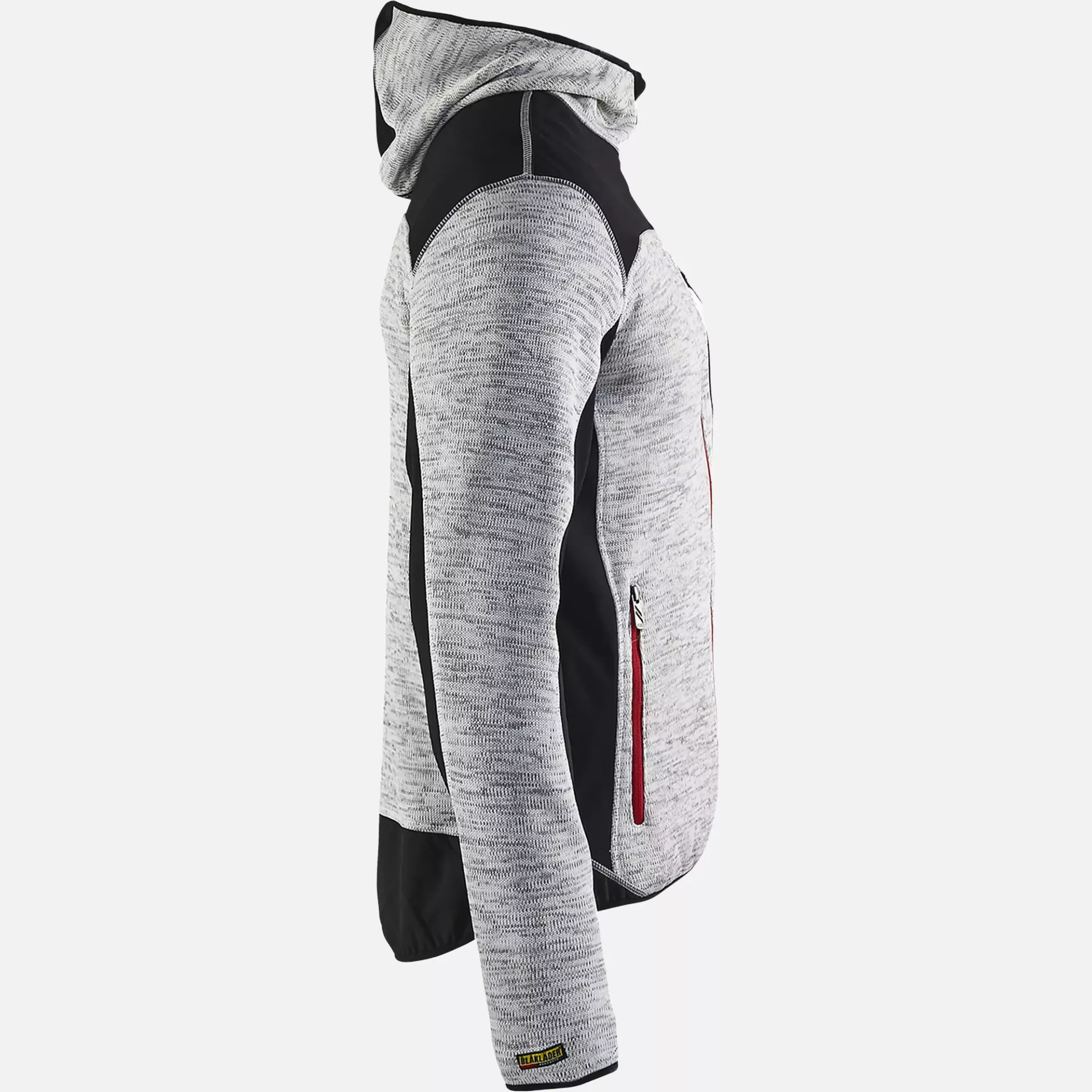 Blaklader 493021179099, Softshell Knitted Jacket, Grey Melange/Black, image 2