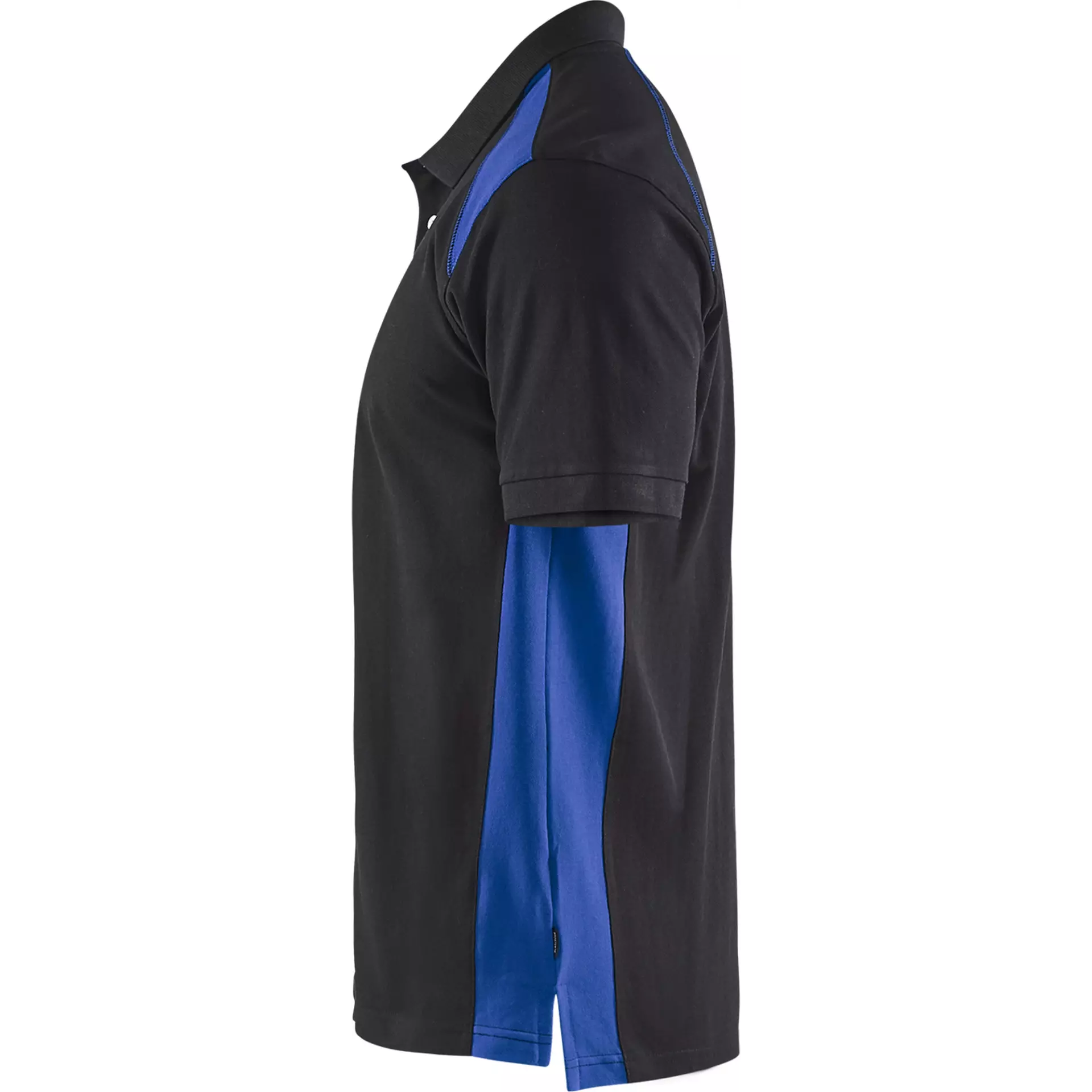 Blaklader 332410509985, Polo Shirt, Black/Cornflower Blue, image 3