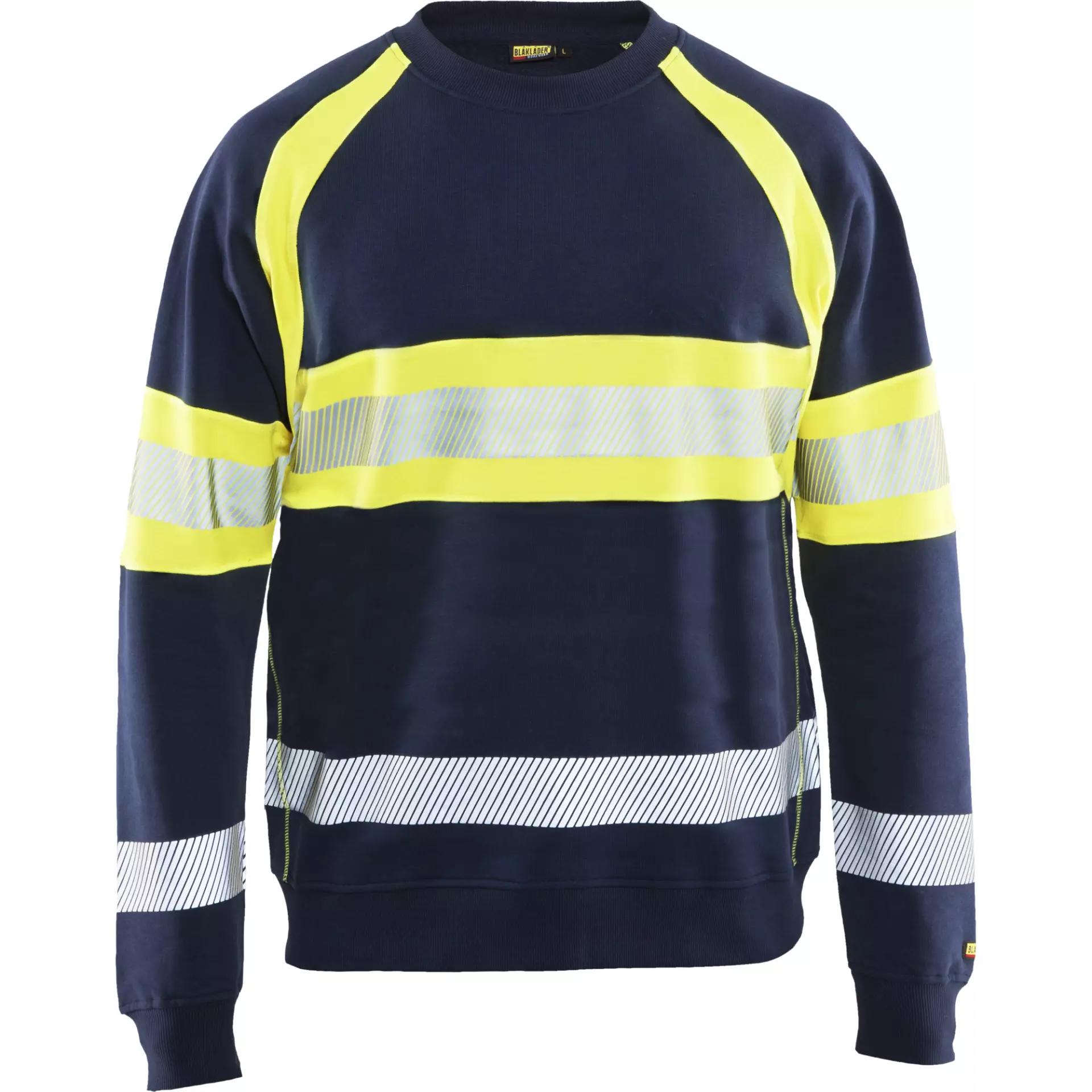 Blaklader 335911588933, High Vis Sweatshirt, Navy Blue/Yellow