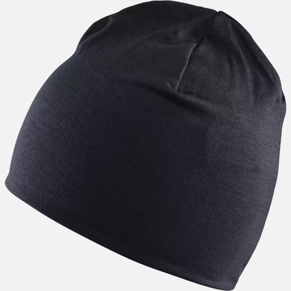 Blaklader 203517349699, Merino Wool Beanie, Medium Grey/Black, image 3, gallery thumbnail