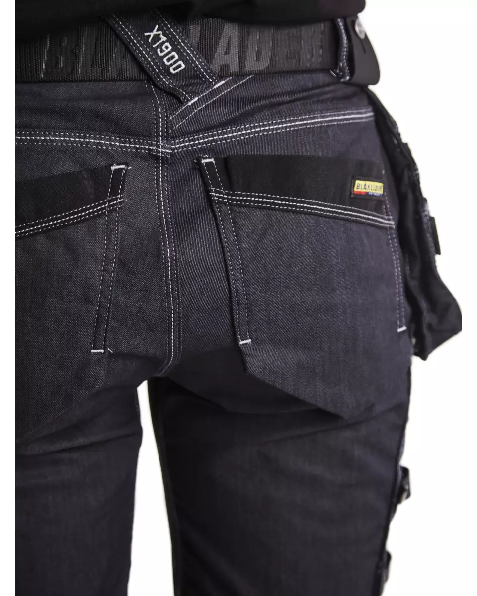 Blaklader 799011418999, X1900 Women's Stretch Craftsman Work Trousers, Navy/Black, image 9, gallery thumbnail
