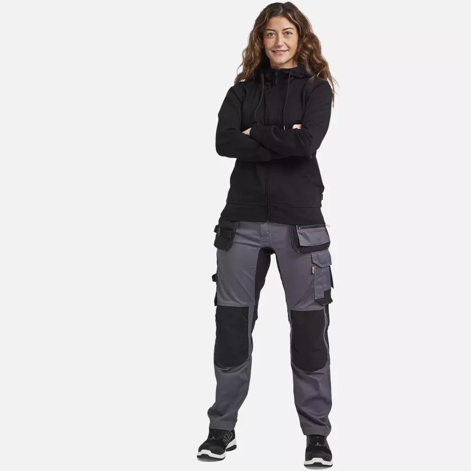 Blaklader 339511589900, Ladies Zip Hoodie, Black, image 5, gallery thumbnail