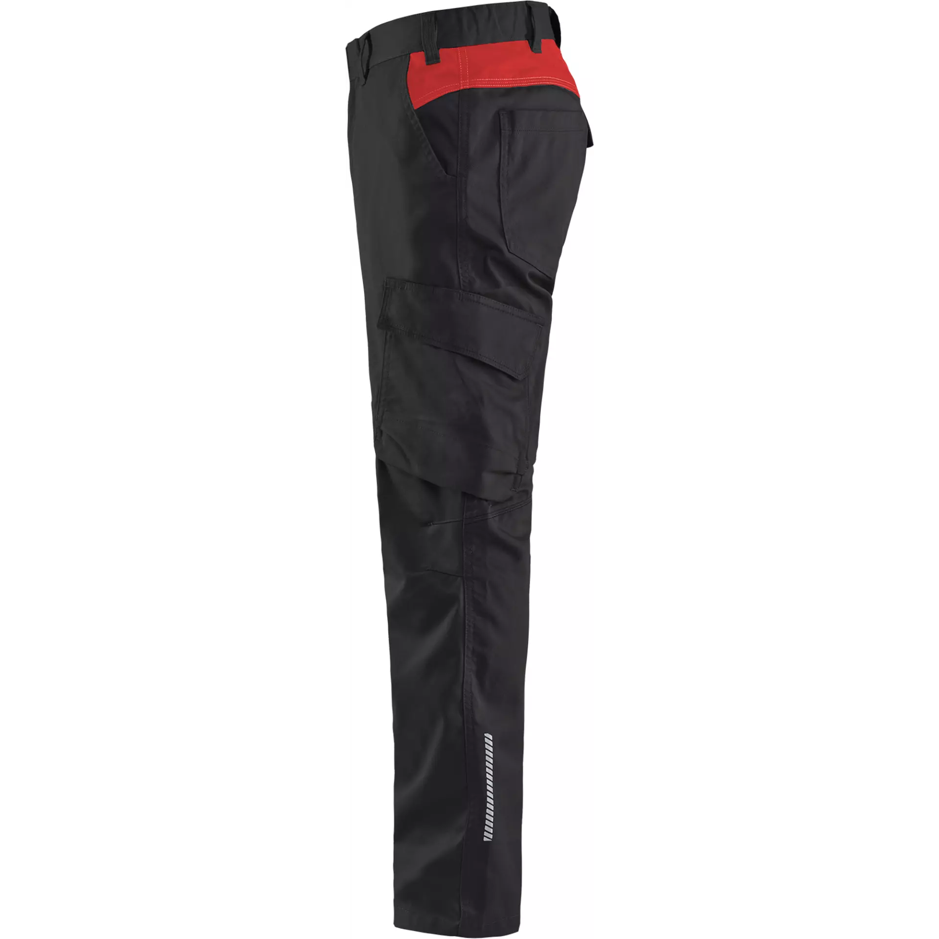 Blaklader 144418329956, Industry Stretch Work Trousers, Black/Red, image 2