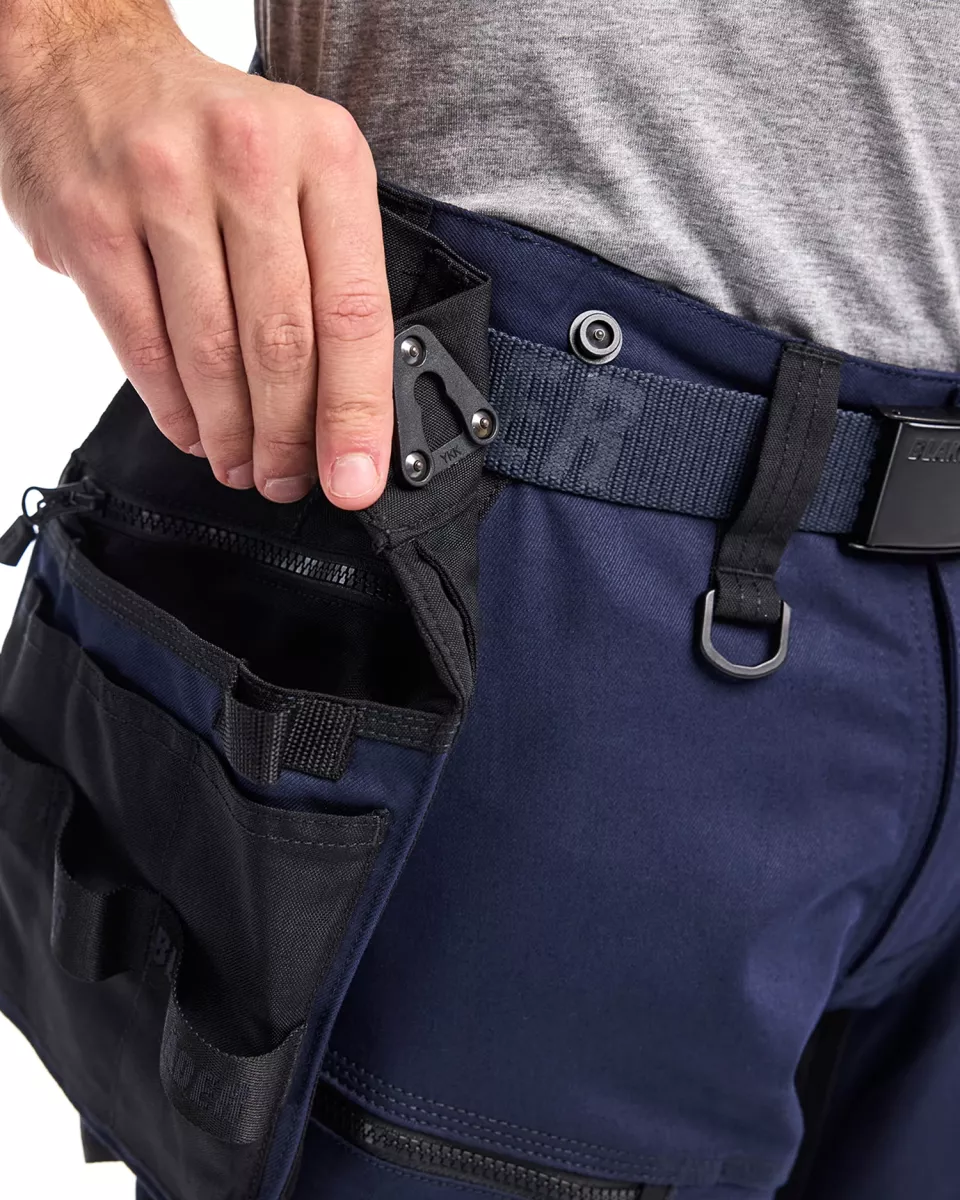 Blaklader 197011498699, STRIKER Stretch Craftsman Work Trousers, Dark Navy/Black, image 10, gallery thumbnail
