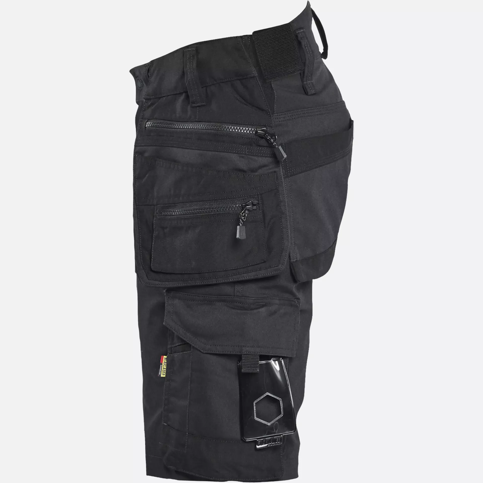 Blaklader 197211499999, STRIKER Stretch Craftsman Shorts, Black/Black, image 3