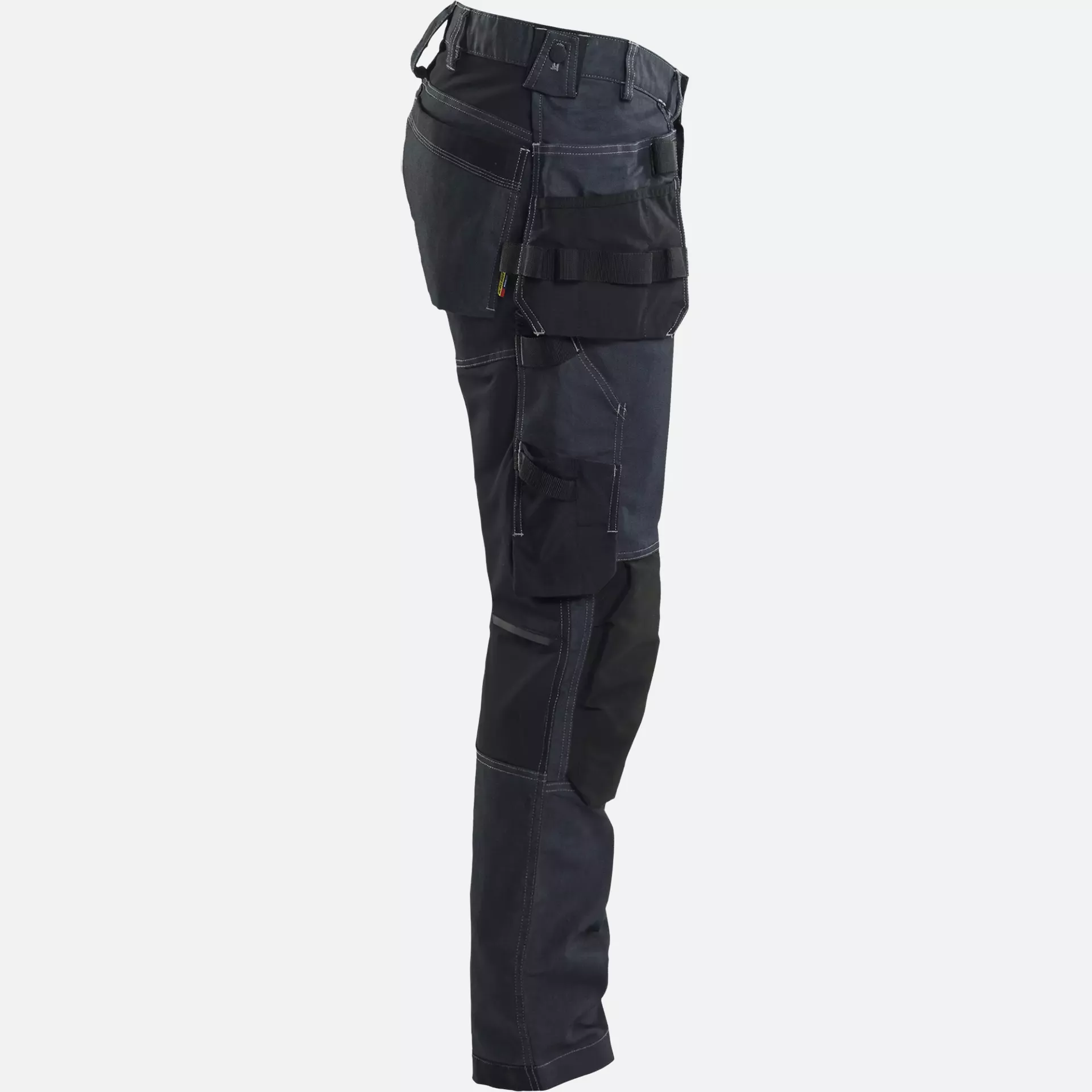 Blaklader 175011418999, Stretch Denim Craftsman Work Trousers, Navy Blue/Black, image 2