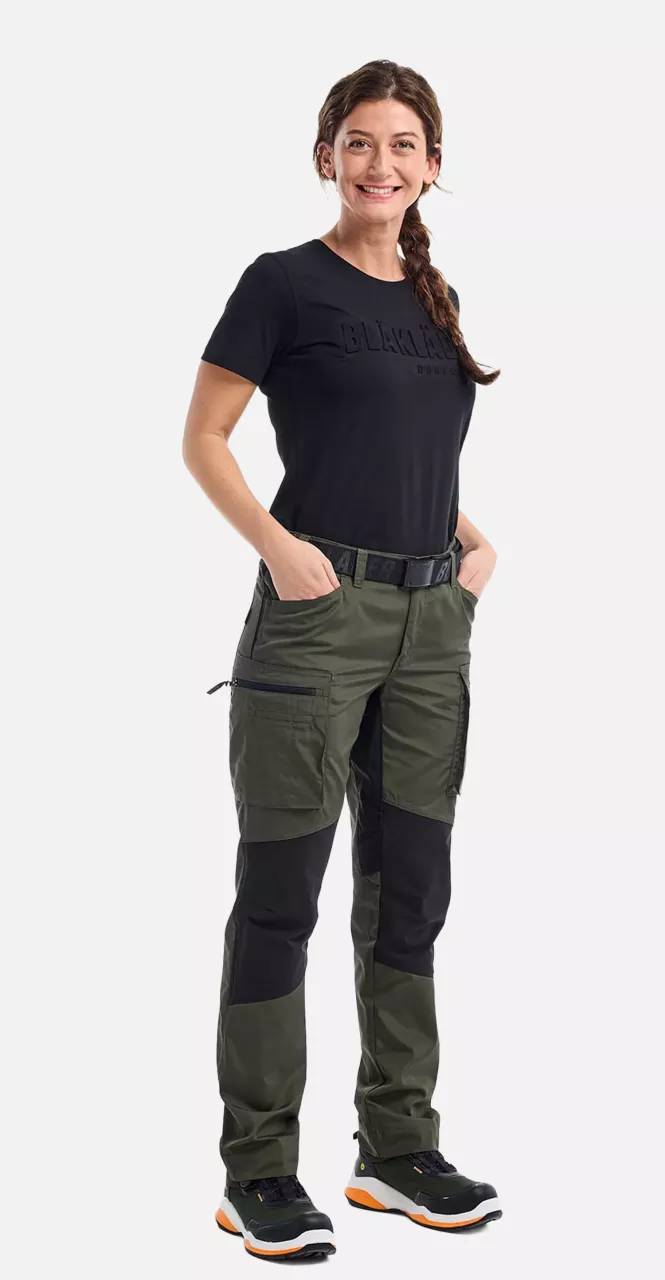 Blaklader 715918454298, Damen Stretch Arbeitshose, Waldgrün/Schwarz, image 6, gallery thumbnail
