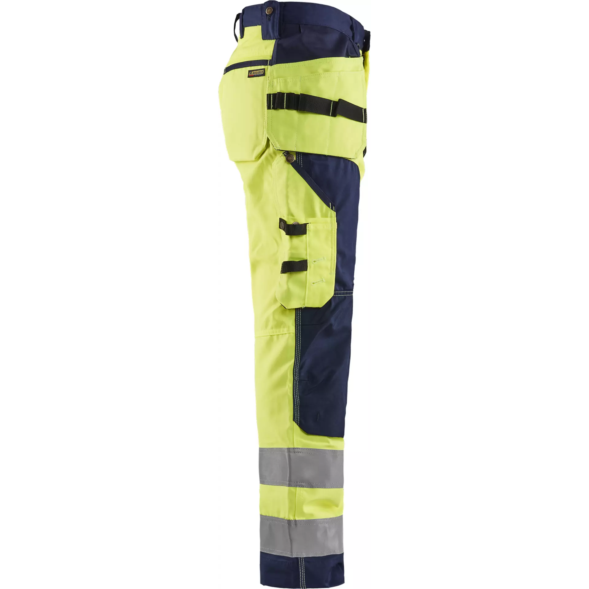 Blåkläder 156818113389, High Vis Craftsman Work Pants, Yellow/Navy Blue, image 2