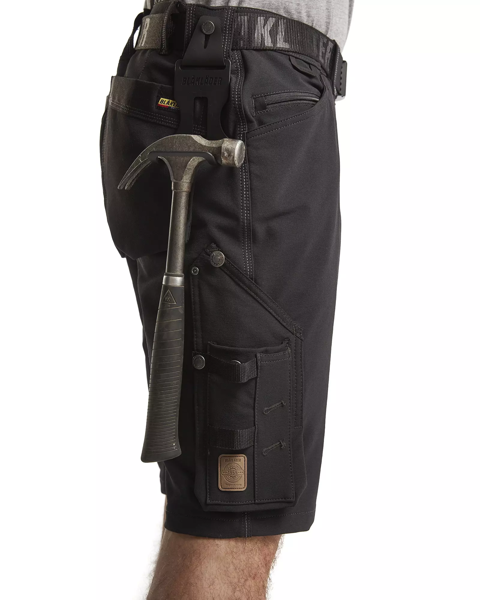 Blaklader 198716449900, X1900 4-Way Stretch Craftsman Shorts, Black, image 8