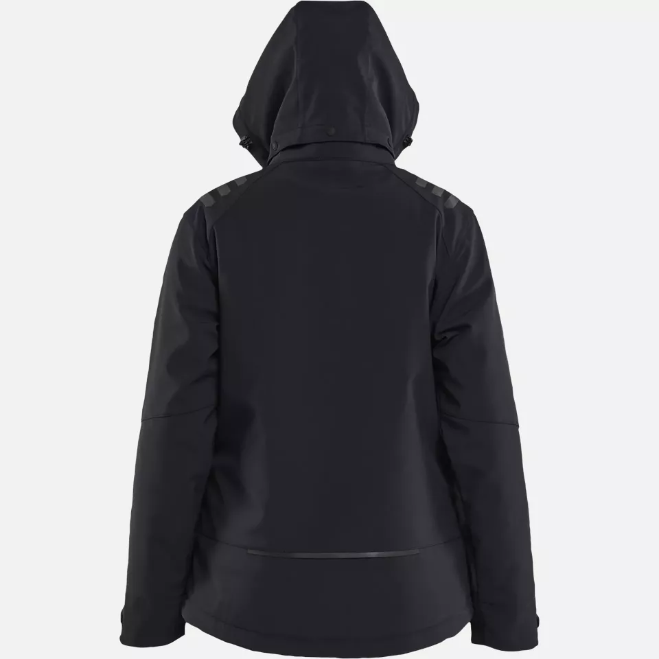 Blaklader 475125139999, Women's Lightly Lined Softshell Winter Jacket, Black, image 5, gallery thumbnail