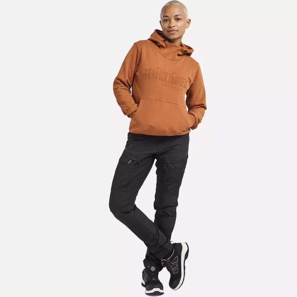 Blaklader 356011584000, 3D Women's Hooded Sweatshirt, Rust, image 5, gallery thumbnail