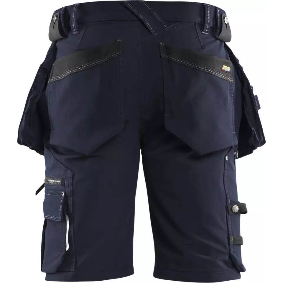 Blaklader 198816448699, X1900 4-Way Stretch Craftsman Shorts, Dark Navy/Black, image 4, gallery thumbnail