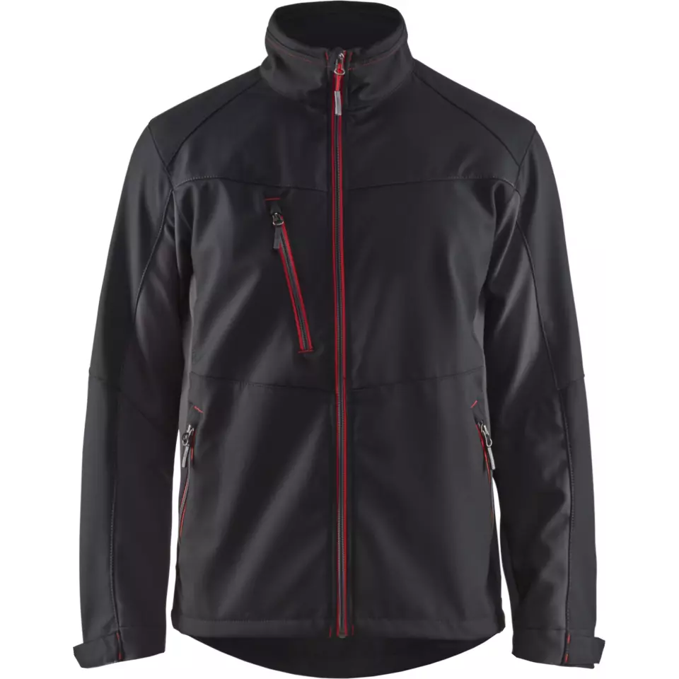 Blaklader 495025169956, Softshell Jacke, Schwarz/Rot, image 1, gallery thumbnail