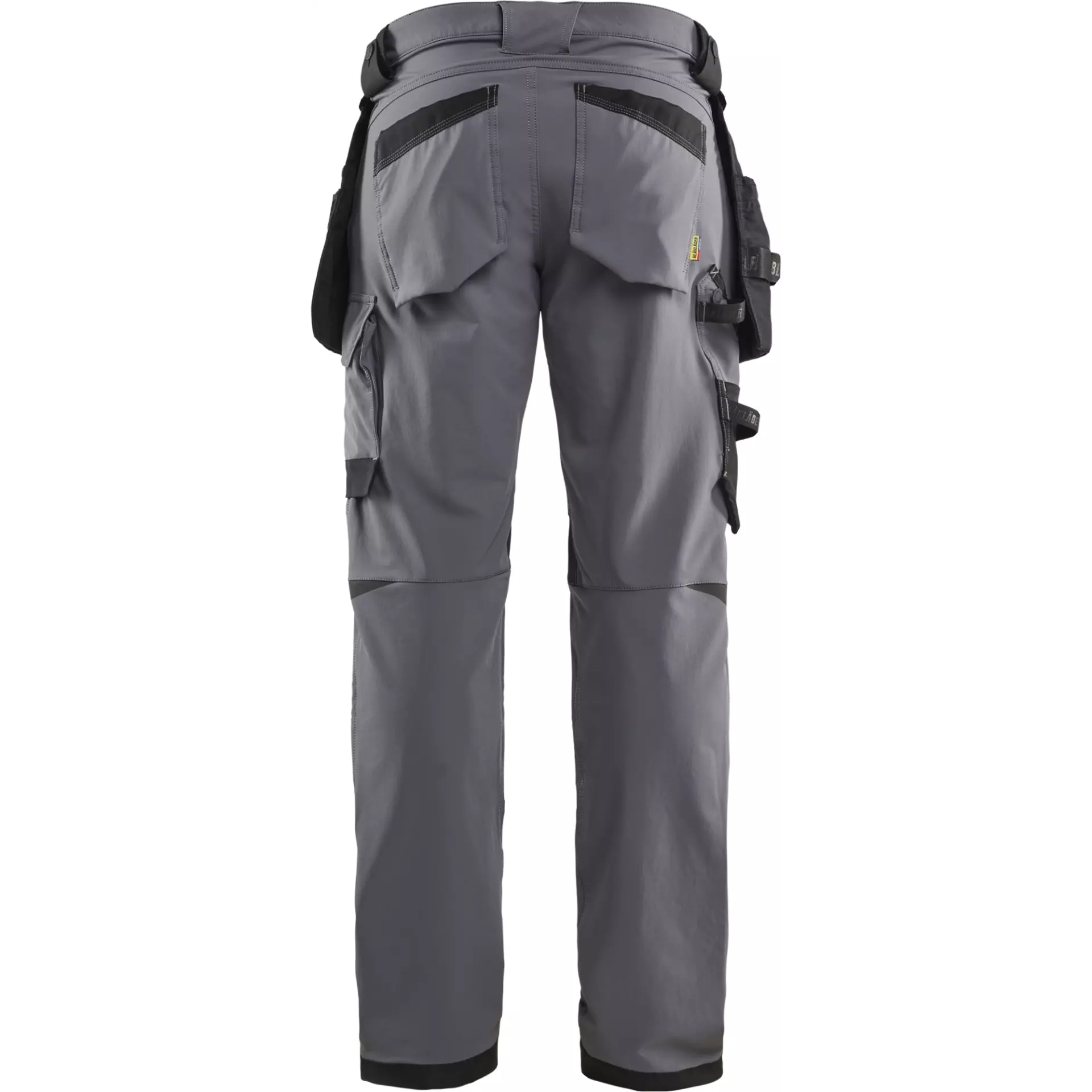 Blåkläder 172016459699, 4-Way Stretch Craftsman Work Trousers, Medium Grey/Black, image 4