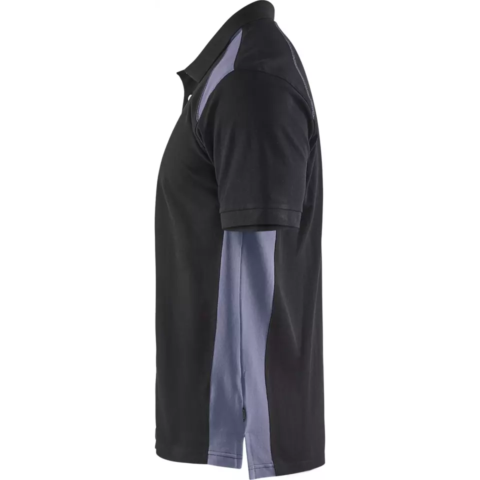 Blaklader 332410509994, Polo Shirt, Black/Grey, image 3, gallery thumbnail