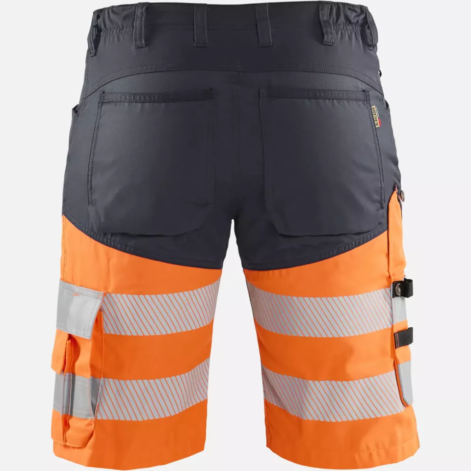 Blaklader 154118119653, High Vis Stretch Shorts, Medium Grey/Orange, image 4, gallery thumbnail