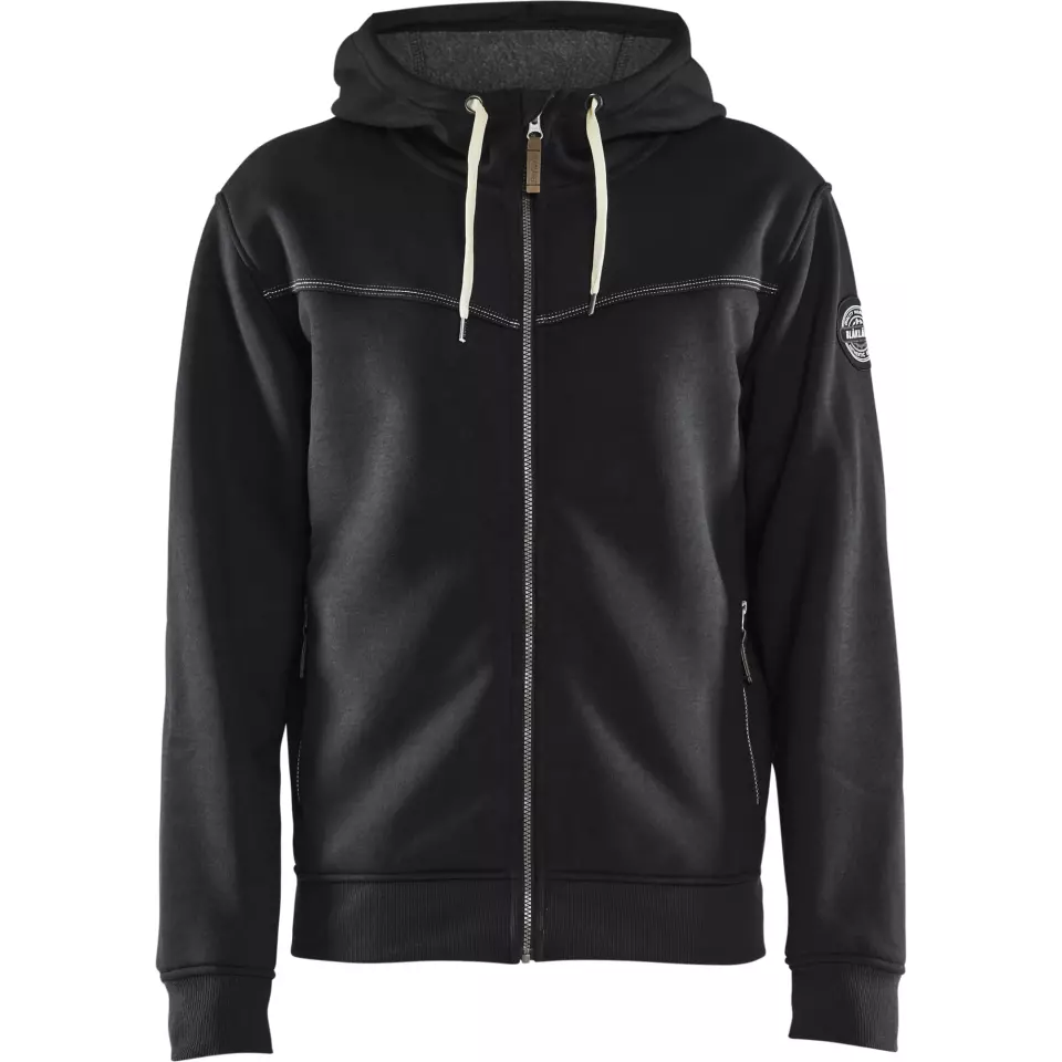 Blaklader 493325149900, Pile Lined Hooded Sweatshirt, Black