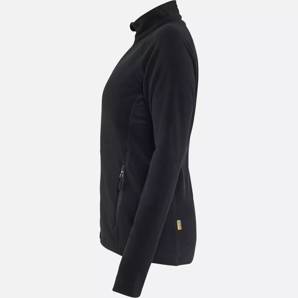 Blaklader 472210109900, Ladies Microfleece Jacket, Black, image 3, gallery thumbnail