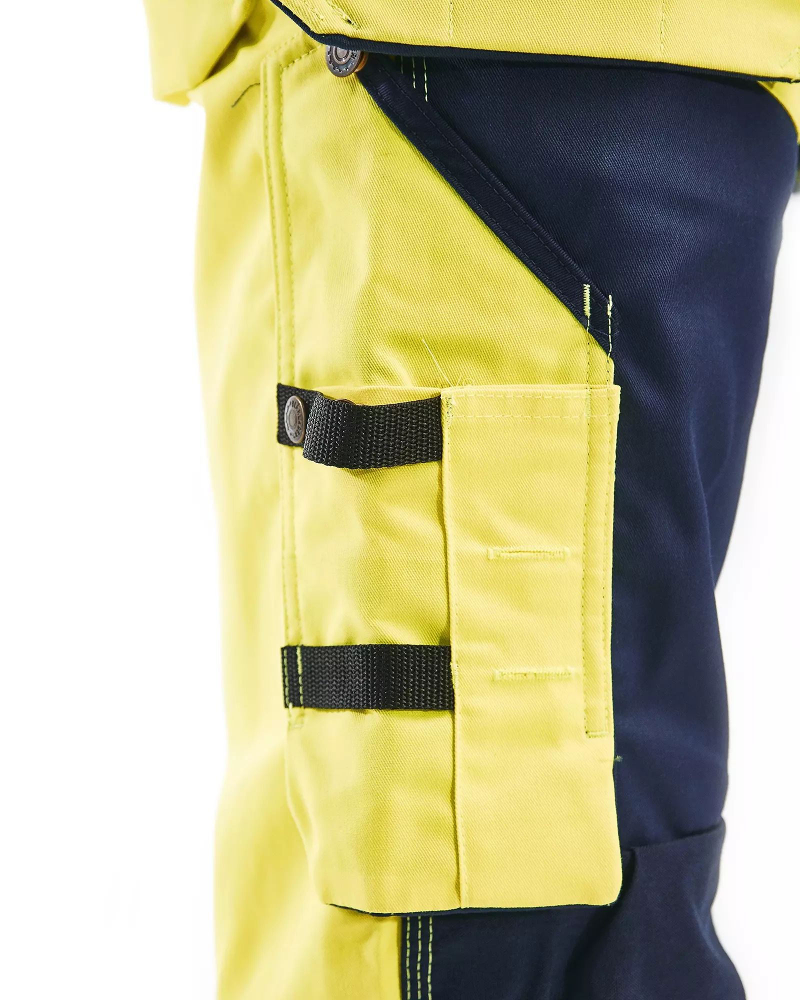 Blåkläder 156818113389, High Vis Craftsman Work Pants, Yellow/Navy Blue, image 7