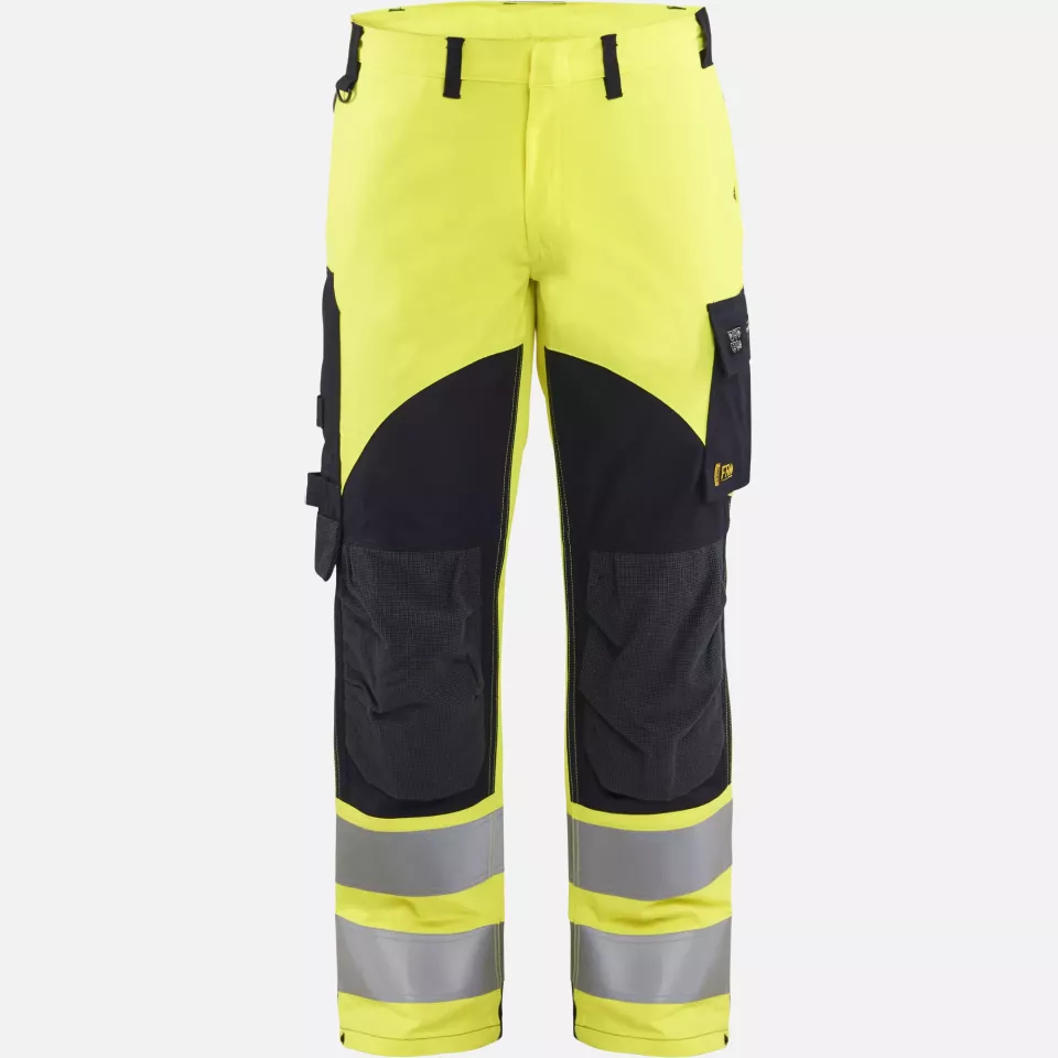 Blaklader 158815123389, Multinorm Work Trousers, Yellow/Navy Blue, image 1, gallery thumbnail
