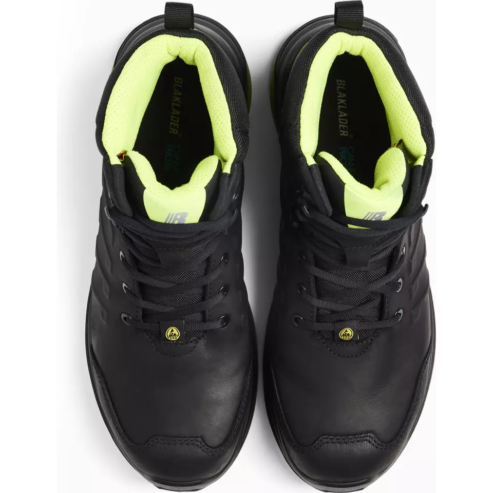 Blaklader 241300009943, SPRINTER Safety Shoe, Black/Lime Green, image 2, gallery thumbnail