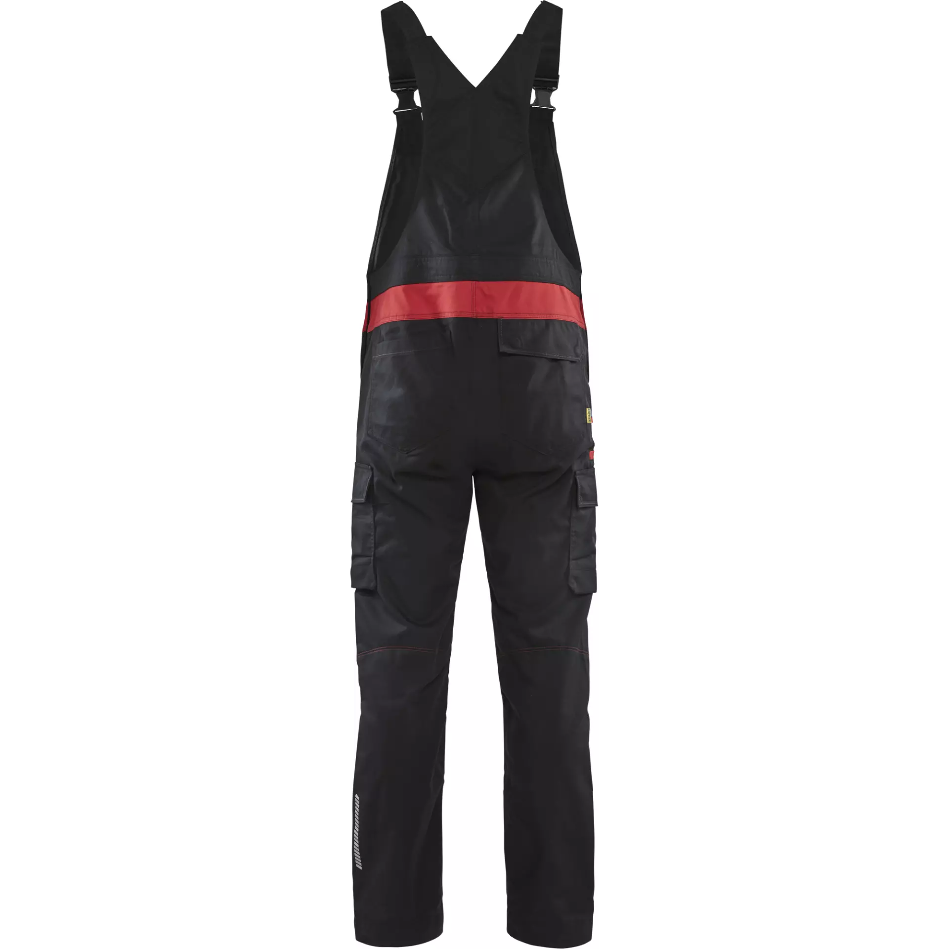 Blaklader 264418329956, Industry Bib and Brace, Black/Red, image 4