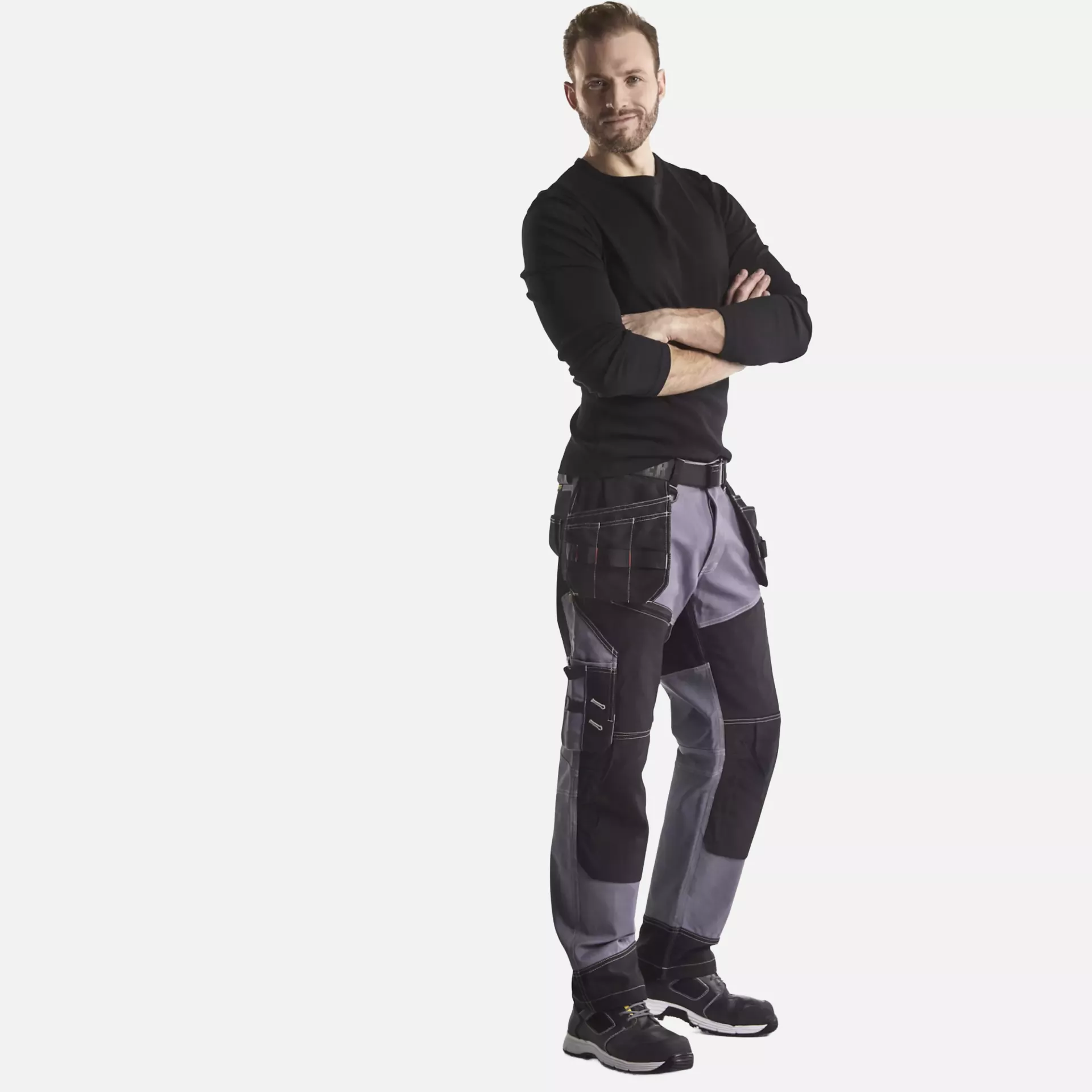 Blaklader 150013709499, Handwerker Arbeitshose, Grau/Schwarz, image 5