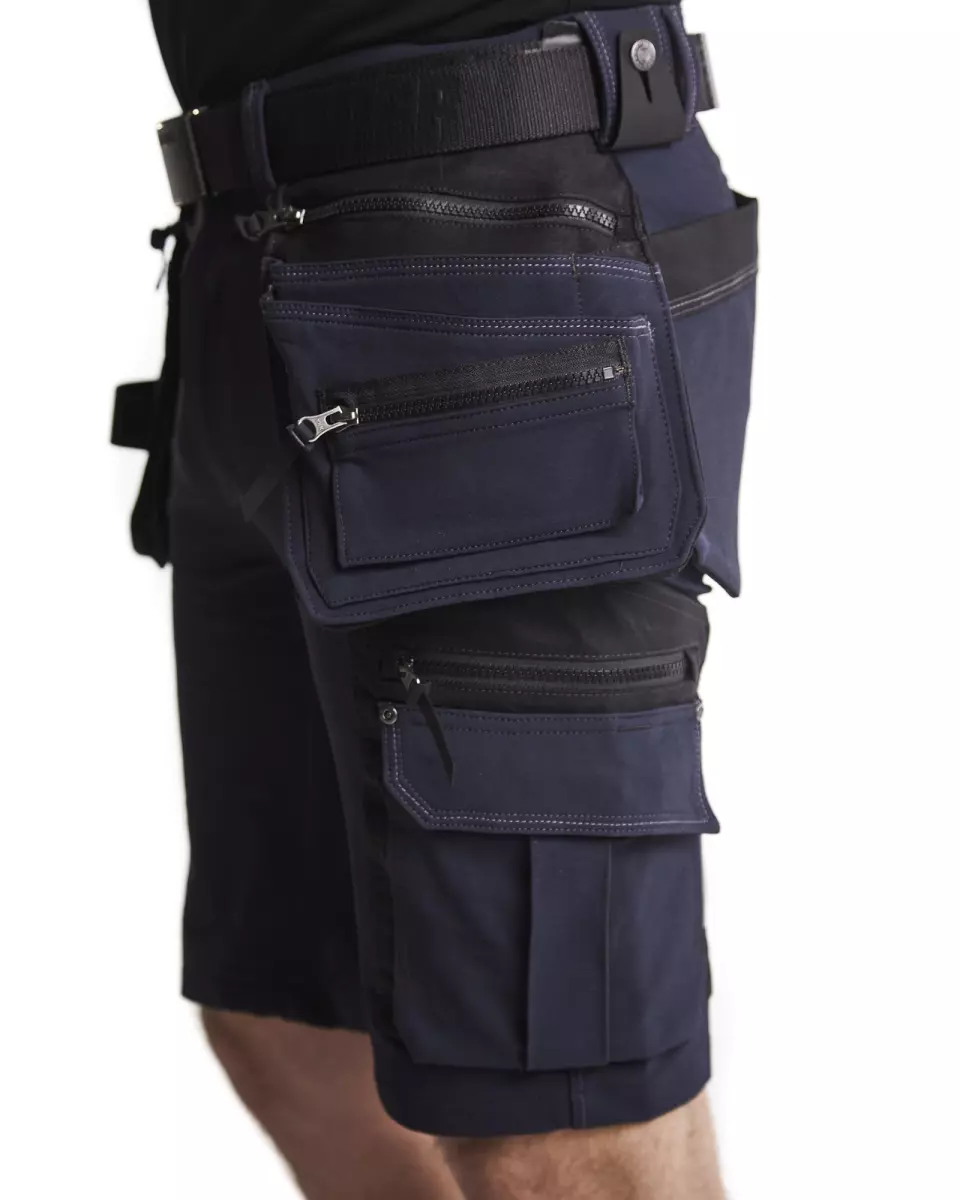 Blaklader 198816448699, X1900 4-Way Stretch Craftsman Shorts, Dark Navy/Black, image 7, gallery thumbnail