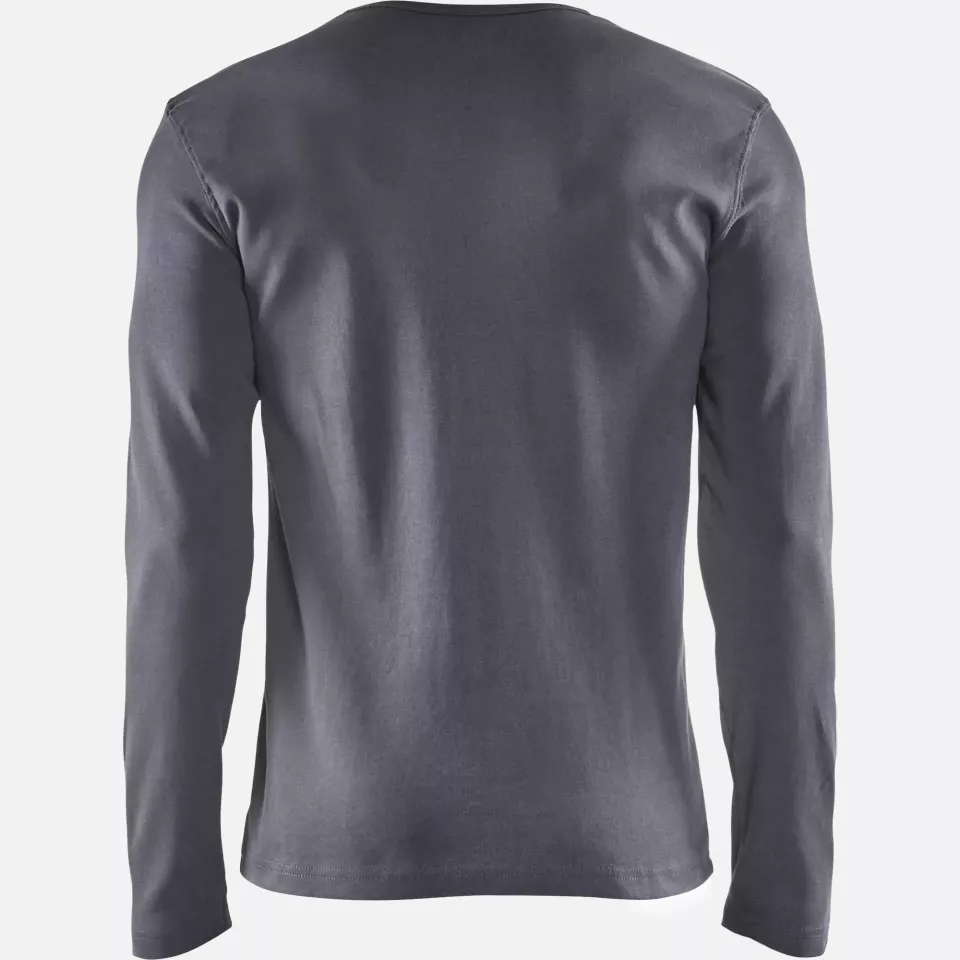 Blaklader 331410329400, Long Sleeve T-Shirt, Grey, image 4, gallery thumbnail