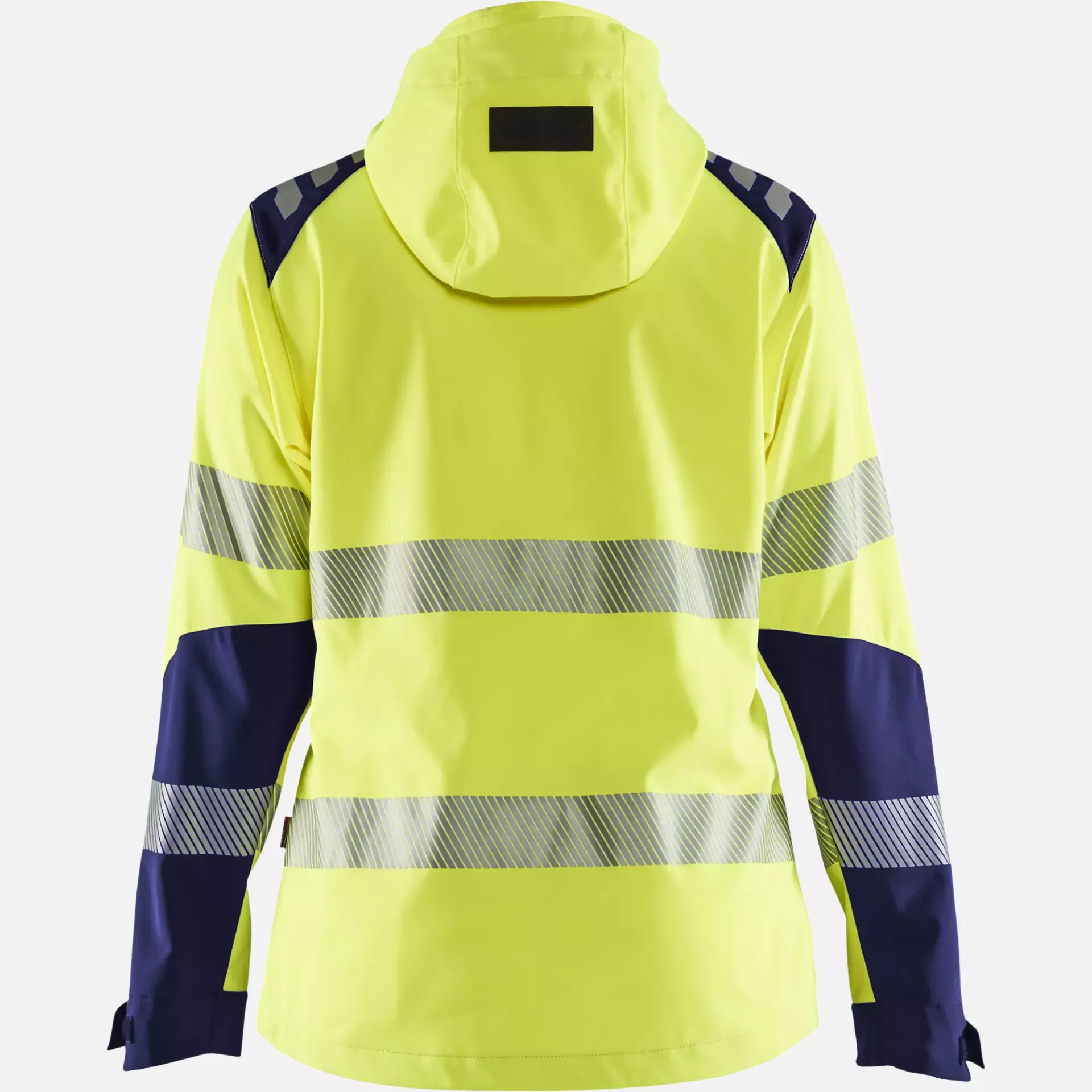 Blaklader 479125133389, High Vis Women's Softshell Jacket, Yellow/Navy Blue, image 4