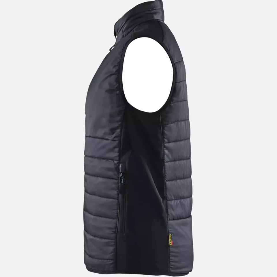 Blaklader 386420309998, Ladies Lined Vest, Black/Dark Grey, image 3, gallery thumbnail