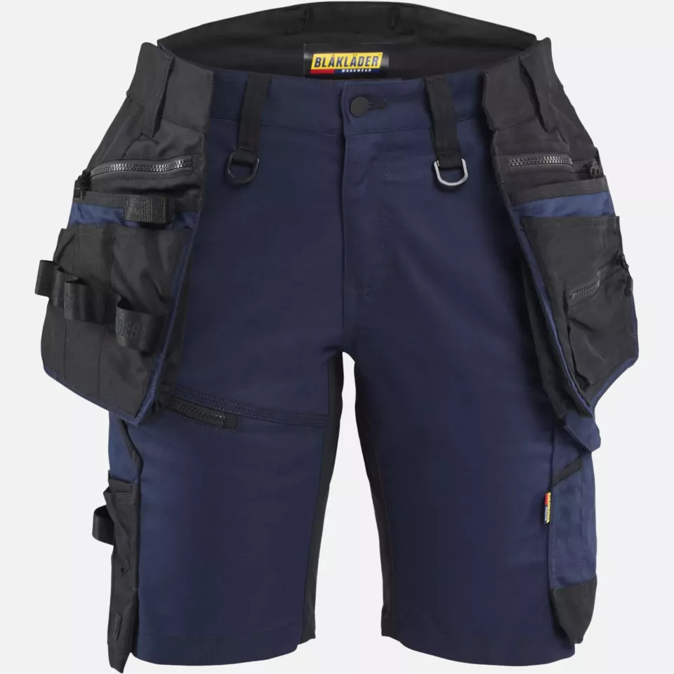 Blaklader 717511498699, STRIKER Ladies Stretch Craftsman Shorts, Dark Navy/Black, image 1, gallery thumbnail