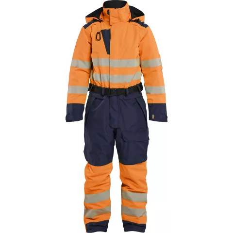Blaklader Ladies Hi-Vis Winter Coverall, Hi-Vis Orange/Navy