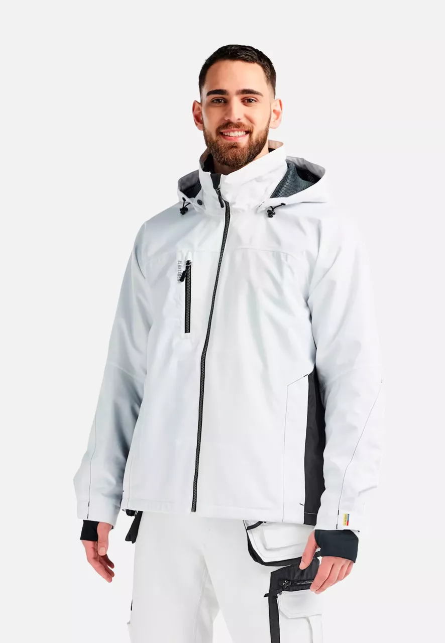 Blaklader 489019771098, Lined Lightweight Winter Jacket, White/Dark Grey, image 8, gallery thumbnail