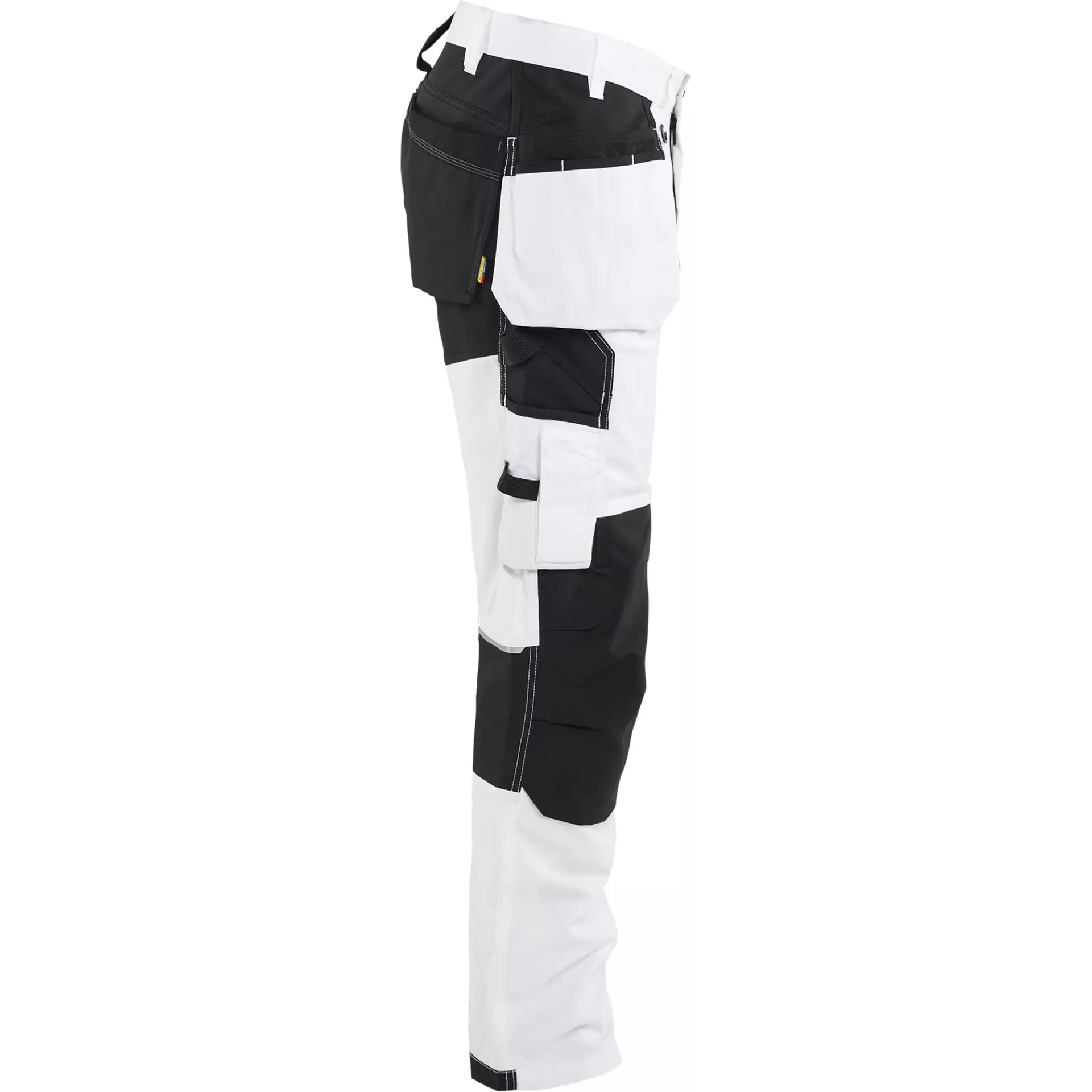 Blåkläder 177018321099, Stretch Painters Trousers, White/Black, image 2
