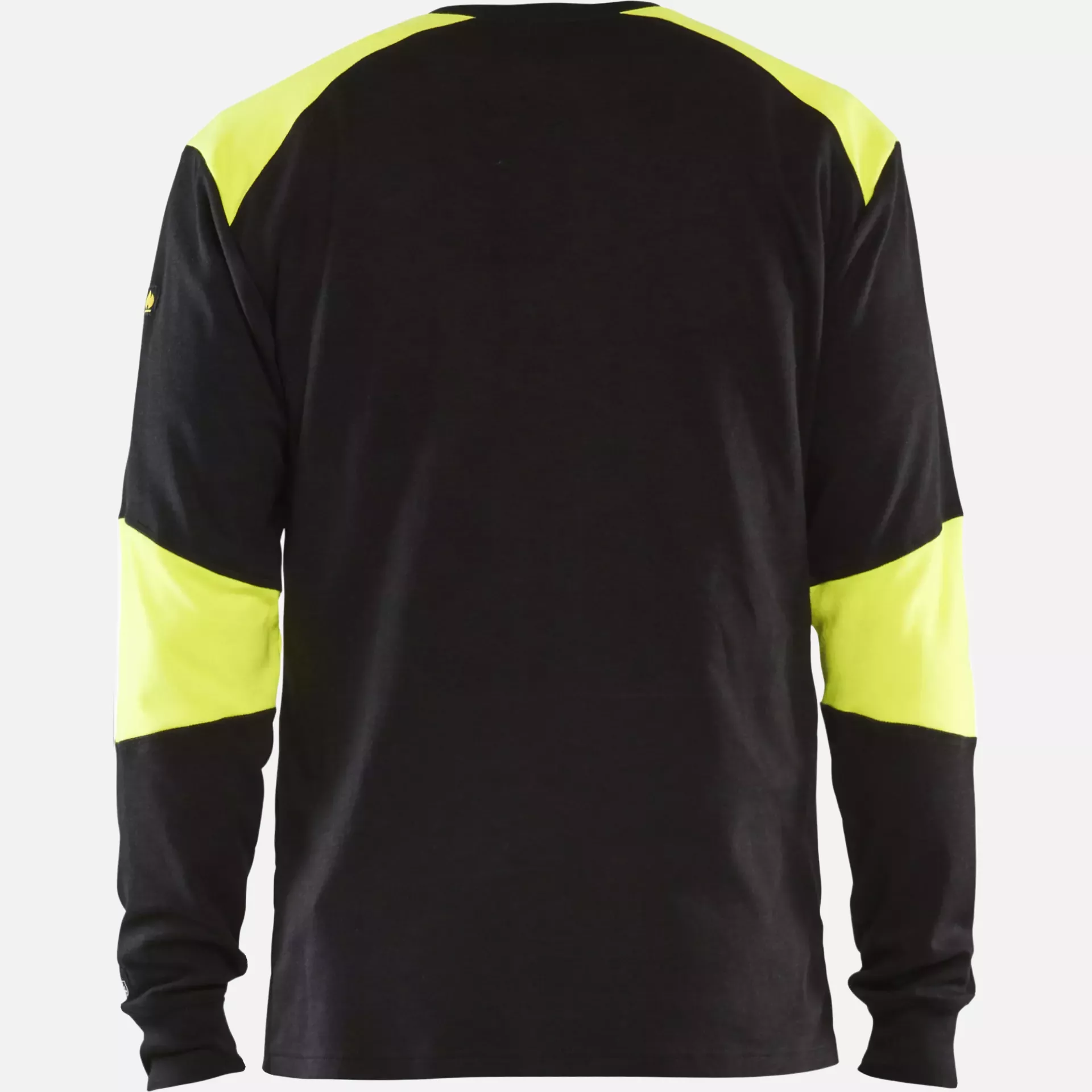 Blaklader 345717618933, Flame Resistant Long Sleeve Shirt, Navy/Yellow, image 4
