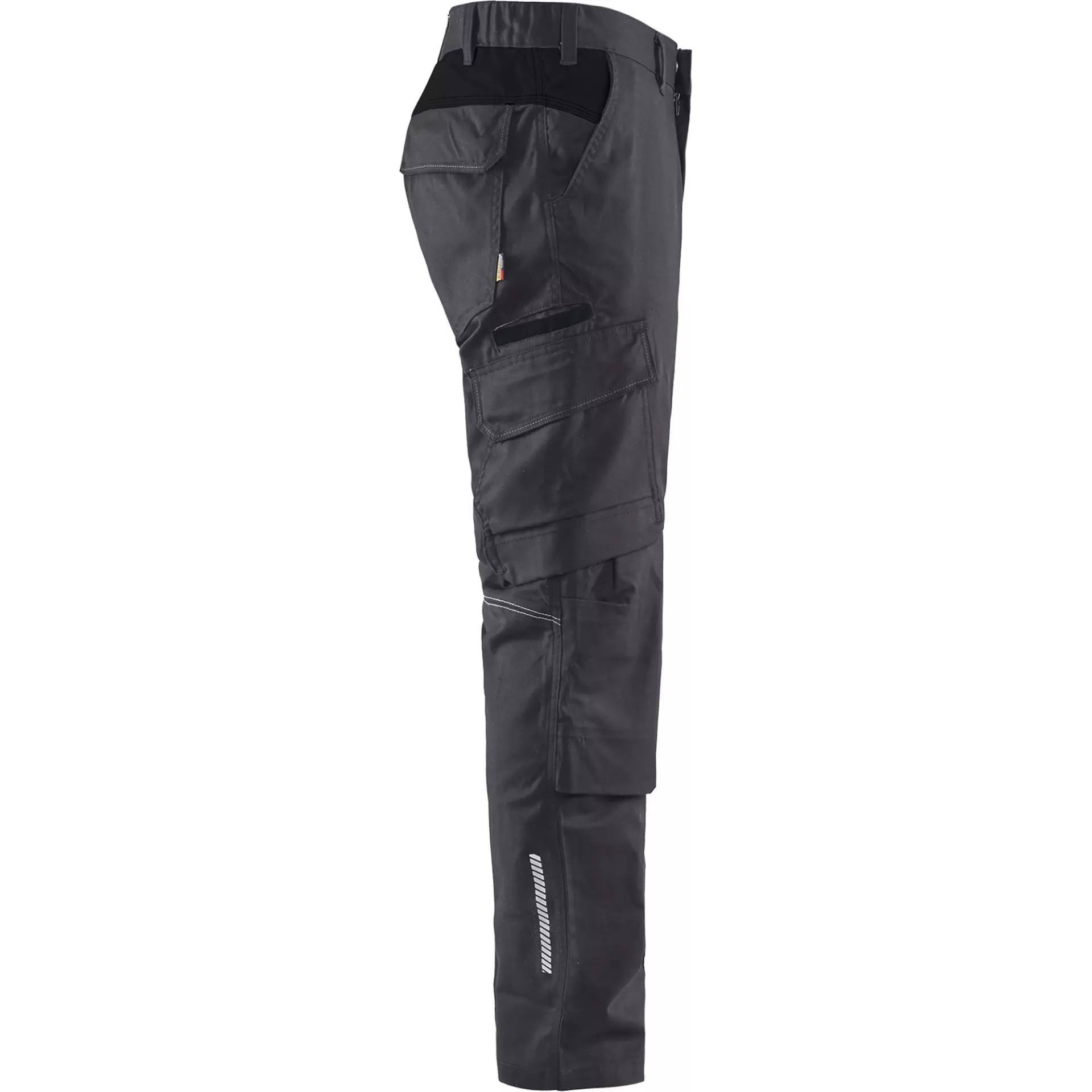 Blaklader 144818329699, Industry Stretch Work Trousers with Knee Pad Pockets, Medium Grey/Black, image 2